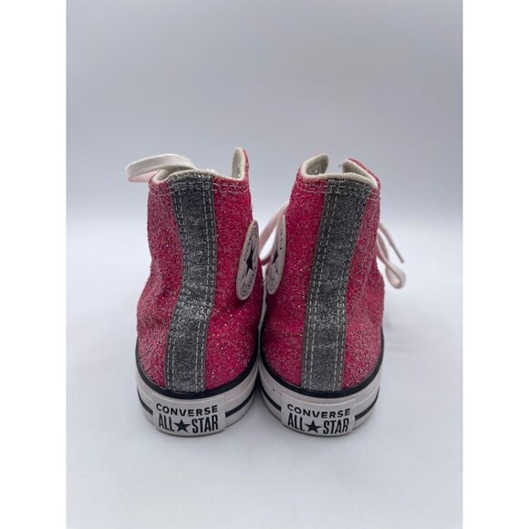 Converse Chuck Taylor AS Galaxy Dust Glitter Shoes Pink-Silver-White SZ W9 - Picture 5 of 7